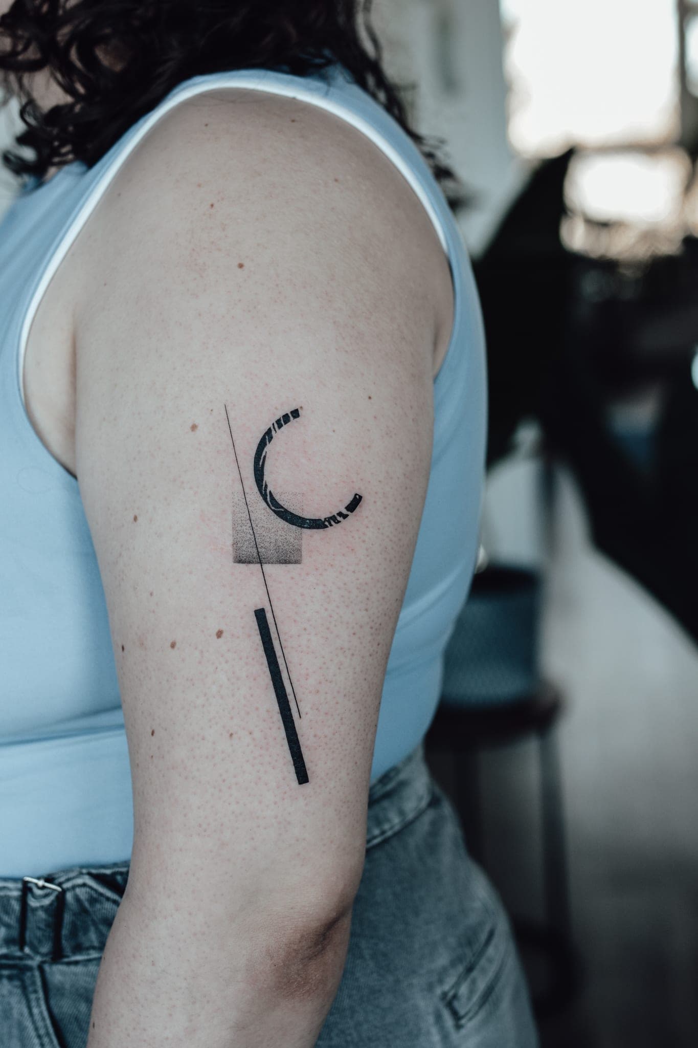 Abstract Tattoo 02 – Abstract, Geometrisch von Natalie, Atelier Noir nu Köln